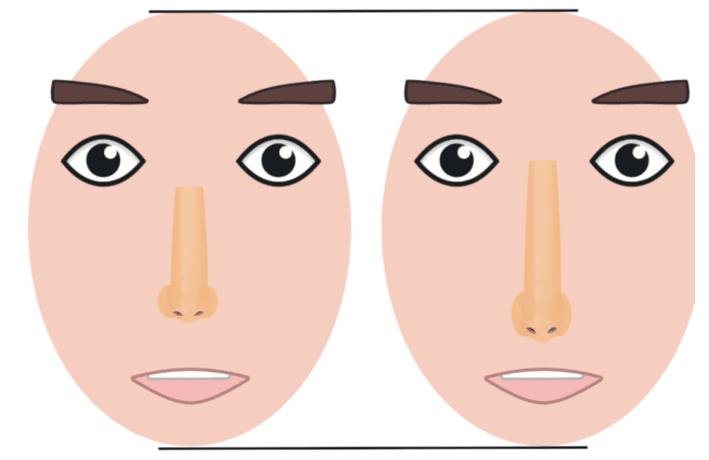 중안부가 긴 얼굴 남자 헤어스타일